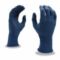 Cordova Dura-Cor, Latex Disposable Gloves, 11 mil Palm, Latex, Powder-Free, L, 12 PK, Dark Blue 4030L